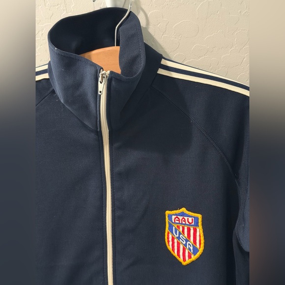 Vintage Jog Joy AAU USA Track Jacket Medium Bin 1 - Picture 2 of 8
